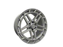Western Wheels HC66 Machined Silver Face Satin 6-Lug Wheel; 22x10; 30mm Offset (07-14 Tahoe)