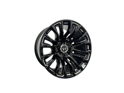 Western Wheels MAVERICK Gloss Black with Milling Spokes 8-Lug Wheel; 20x10; -12mm Offset (08-10 F-250 Super Duty)