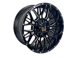 Western Wheels PAXTON Gloss Black Lip 8-Lug Wheel; 20x10; -12mm Offset (17-22 F-350 Super Duty SRW)