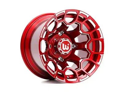 Western Wheels EDGE Candy Red Milling 5-Lug Wheel; 20x12; -44mm Offset (94-01 RAM 1500)