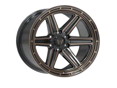 Western Wheels YR13 Bronze Machined Face Satin 6-Lug Wheel; 20x10; -12mm Offset (23-25 Canyon)
