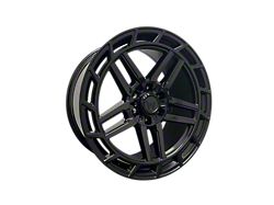 Western Wheels HC66 Gloss Black Face with Satin Black Lip 6-Lug Wheel; 22x10; 15mm Offset (23-26 Colorado)