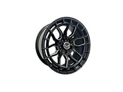 Western Wheels TR70 Gloss Black with Milling Spokes 6-Lug Wheel; 20x9; -12mm Offset (19-26 RAM 1500)
