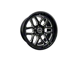 Western Wheels RANGER Gloss Black with Milling Spokes 6-Lug Wheel; 20x10; -12mm Offset (19-25 Sierra 1500)