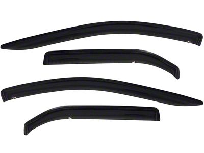 Tape-On Window Deflectors; Front and Rear; Smoke (97-03 F-150 SuperCab)