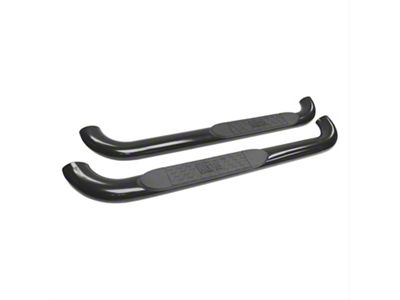 Platinum 4-Inch Oval Side Step Bars; Stainless Steel (15-25 F-150 Regular Cab)