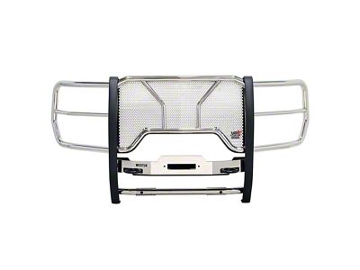 Westin HDX Winch Mount Grille Guard; Polished (23-25 F-250 Super Duty)
