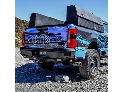 Westin HDX Bandit Rear Bumper; Textured Black (23-25 F-350 Super Duty)