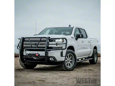 Westin HDX Winch Mount Grille Guard; Black (23-25 F-350 Super Duty)