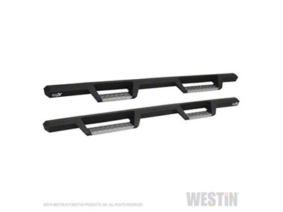 Westin HDX Stainless Drop Nerf Side Step Bars; Textured Black (14-18 Silverado 1500 Double Cab, Crew Cab)