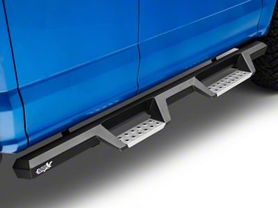 Westin HDX Stainless Drop Nerf Side Step Bars; Textured Black (15-24 F-150 SuperCab, SuperCrew)