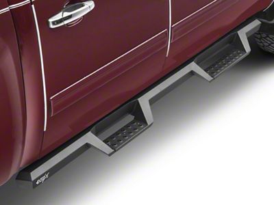 Westin HDX Drop Nerf Side Step Bars; Textured Black (07-18 Silverado 1500 Crew Cab)