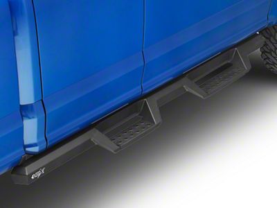 HDX Drop Nerf Side Step Bars; Textured Black (15-23 F-150 SuperCab, SuperCrew)