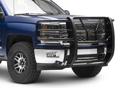 Westin HDX Grille Guard; Black (14-15 Silverado 1500)