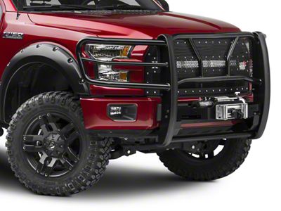 Westin HDX Winch Mount Grille Guard; Black (15-20 F-150, Excluding Raptor)