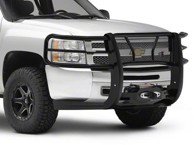 Westin HDX Winch Mount Grille Guard; Black (07-13 Silverado 1500)