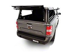 Westin EXP Truck Cap with Solid Front Glass; Hi-Top; Matte Black (22-26 Maverick)