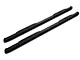 Pro Traxx 4-Inch Oval Side Step Bars; Black (15-24 F-150 SuperCab, SuperCrew)
