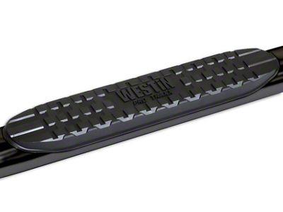 Pro Traxx 4-Inch Oval Side Step Bars; Black (14-18 Sierra 1500)