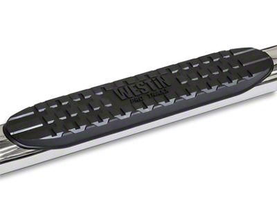 Pro Traxx 4-Inch Oval Side Step Bars; Stainless Steel (07-13 Silverado 1500)