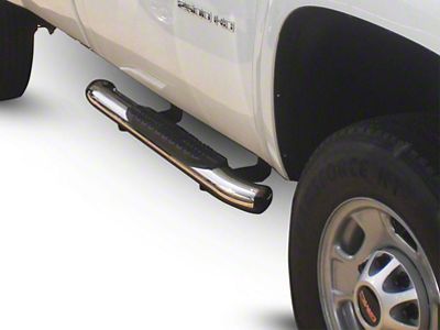 Westin Pro Traxx 5-Inch Oval Side Step Bars; Stainless Steel (14-18 Sierra 1500)