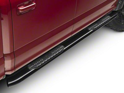 Westin Pro Traxx 5-Inch Oval Side Step Bars; Black (15-25 F-150 SuperCab, SuperCrew)
