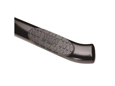 Westin Pro Traxx 5-Inch Wheel-to-Wheel Oval Side Step Bars; Black (14-18 Sierra 1500 Double Cab, Crew Cab w/ 5.80-Foot Short Box)