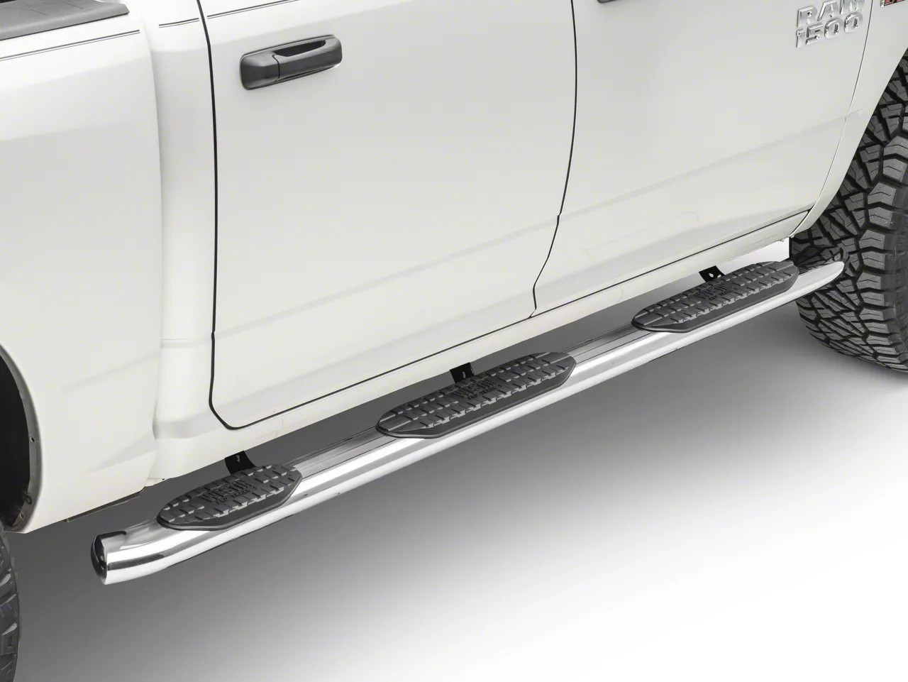 Westin RAM 1500 Pro Traxx 5 Inch Wheel to Wheel Oval Side Step Bars Black 21 534315 09 18 RAM 1500 Quad Cab w 6.4 Foot Box Crew Cab w 5.7 Foot Box Free Shipping