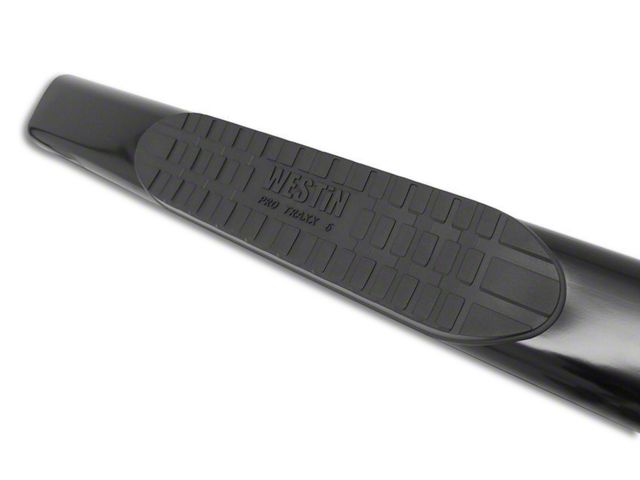 Pro Traxx 6-Inch Oval Side Step Bars; Black (07-13 Sierra 1500)
