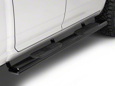 Pro Traxx 6-Inch Oval Side Step Bars; Black (09-18 RAM 1500 Quad Cab, Crew Cab)