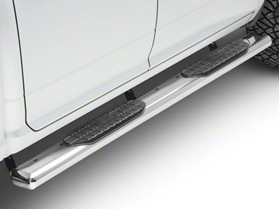 Pro Traxx 6-Inch Oval Side Step Bars; Stainless Steel (09-18 RAM 1500 Quad Cab, Crew Cab)