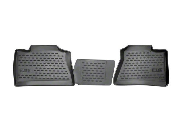 Profile Second Row Floor Liners; Black (15-23 F-150 SuperCab)