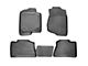 Profile Front and Second Row Floor Liners; Black (12-18 RAM 1500 Quad Cab)