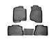 Profile Front and Second Row Floor Liners; Black (14-18 Sierra 1500 Crew Cab)