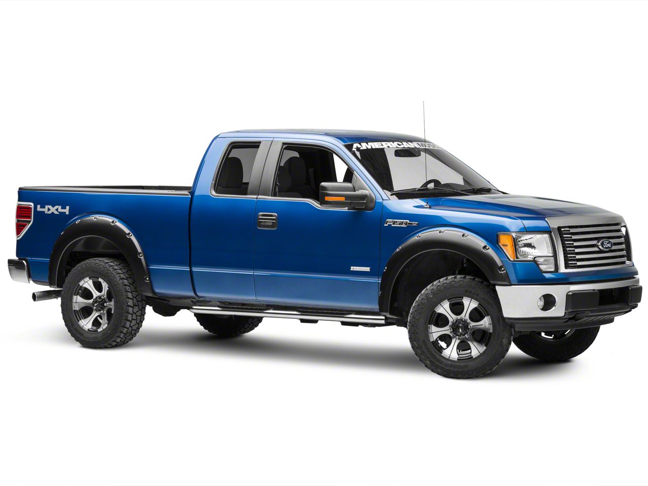 Westin F-150 Pro Traxx 4-Inch Oval Side Step Bars; Stainless Steel