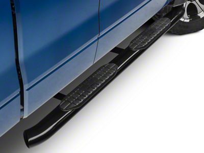 Westin Pro Traxx 5-Inch Oval Side Step Bars; Black (09-14 F-150 SuperCab, SuperCrew)