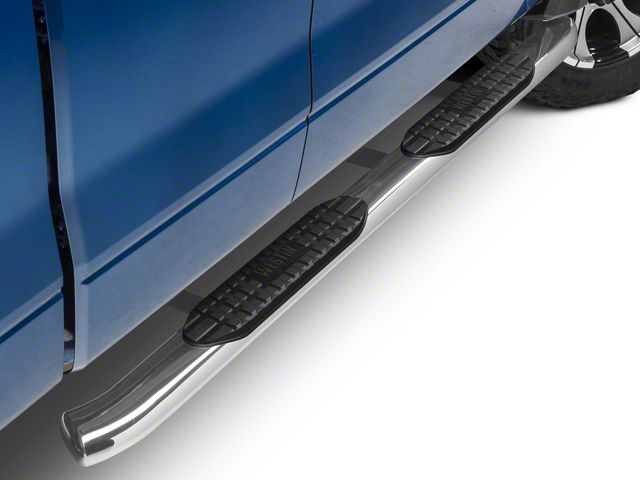 Westin Pro Traxx 5-Inch Oval Side Step Bars; Stainless Steel (09-14 F-150 SuperCab, SuperCrew)