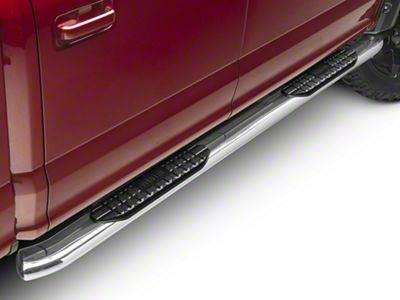 Westin Pro Traxx 5-Inch Oval Side Step Bars; Stainless Steel (15-25 F-150 SuperCab, SuperCrew)
