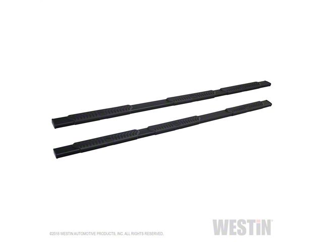 R5 M-Series Wheel-to-Wheel Nerf Side Step Bars; Black (14-18 Silverado 1500 Double Cab)