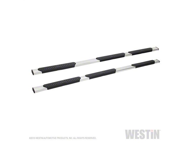 Westin R5 M-Series Wheel-to-Wheel Nerf Side Step Bars; Polished Stainless (07-13 Sierra 1500 Extended Cab w/ 6.50-Foot Standard Box)
