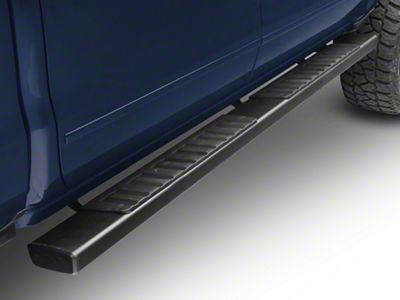 R7 Nerf Side Step Bars; Black (14-18 Silverado 1500 Double Cab, Crew Cab)