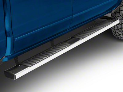 R7 Nerf Side Step Bars; Stainless Steel (14-18 Silverado 1500 Double Cab, Crew Cab)