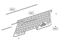 EXP Truck Cap Rear Window Protector Add-On; Black