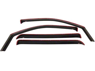 In-Channel Window Deflectors; Front and Rear; Smoke (09-18 RAM 1500 Crew Cab)