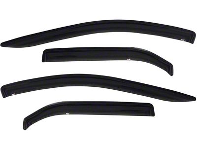 Tape-On Window Deflectors; Front and Rear; Smoke (06-08 RAM 1500 Mega Cab)