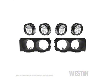 Westin Round LED Light Kit for Outlaw Front Bumpers (15-20 F-150)