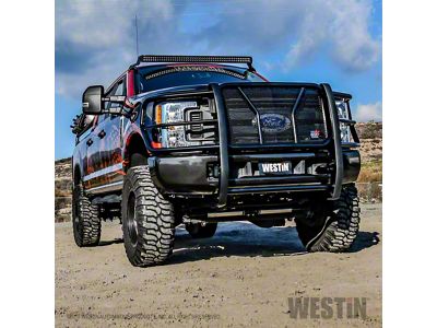 Westin HDX Grille Guard; Stainless Steel (22-25 Sierra 1500, Excluding AT4X)