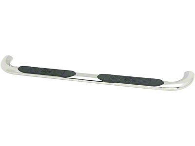 Platinum 4-Inch Oval Side Step Bars; Stainless Steel (99-13 Silverado 1500 Extended Cab)