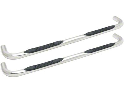 E-Series 3-Inch Nerf Side Step Bars; Stainless Steel (04-13 Silverado 1500 Crew Cab)