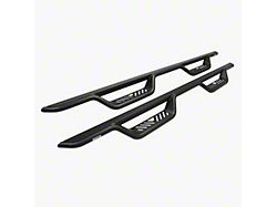 Westin Outlaw Drop Nerf Side Step Bars; Textured Black (01-19 Silverado 2500 HD Crew Cab)